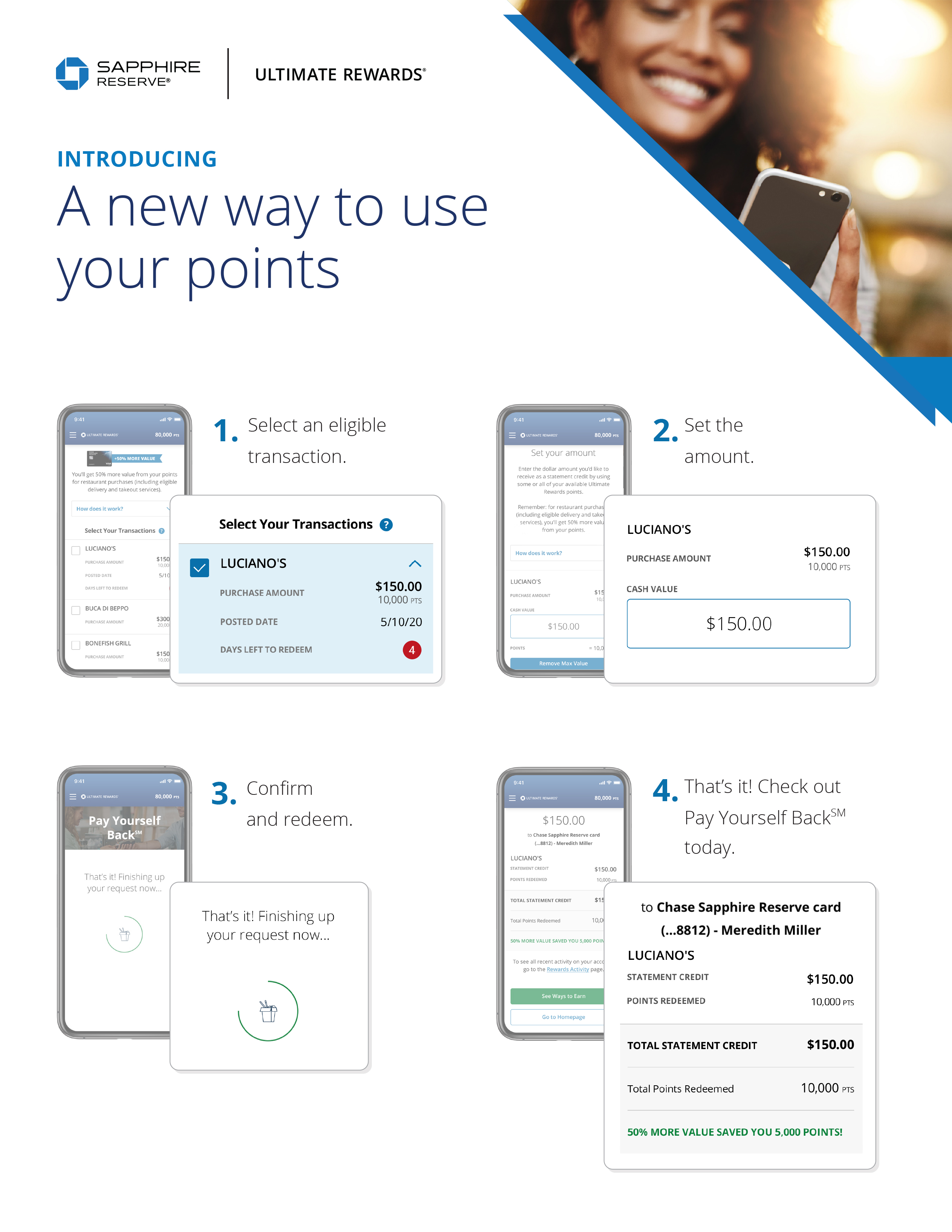 New Pay Yourself Back Feature Chase Gives Cardmembers New Options To Redeem Ultimate Rewards Points